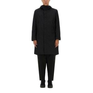 Jg1 Black Nylon Parka With Textured Finish - NWT